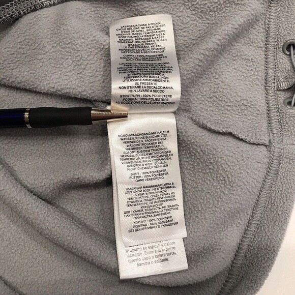 Mountain Hardwear Fleece Jacket Sz XS Full Zip Long Sleeve Pockets Gray White Mi - Picture 9 of 11